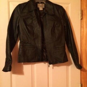 Black Leather jacket by Clio in Women
